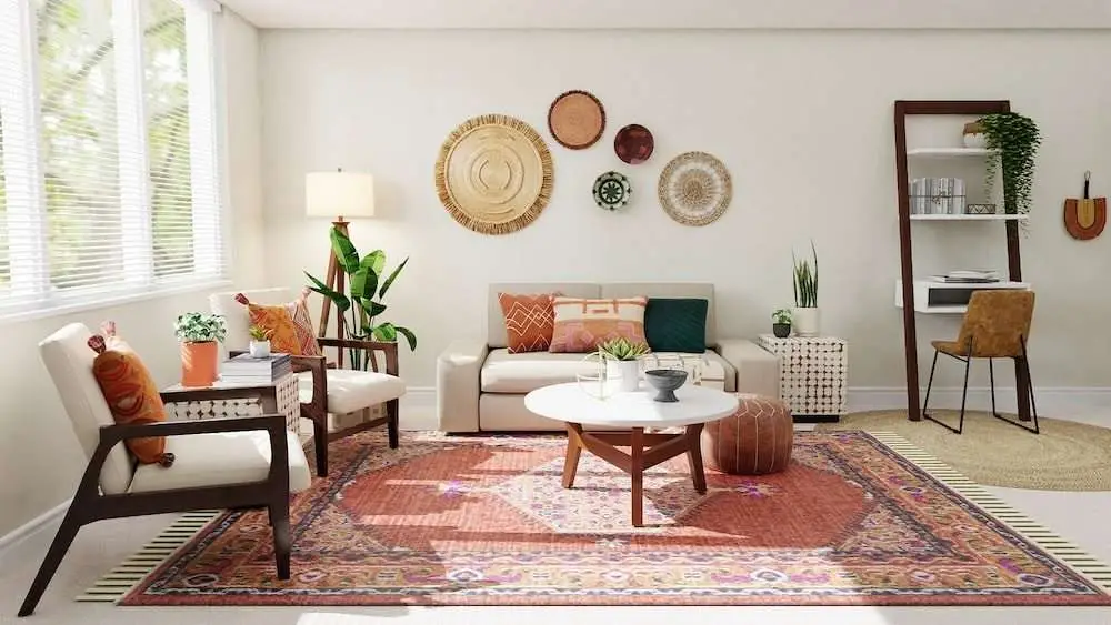 a room with white walls.