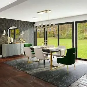a living space with a modern décor.