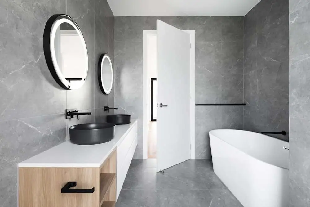 A renovated bathroom